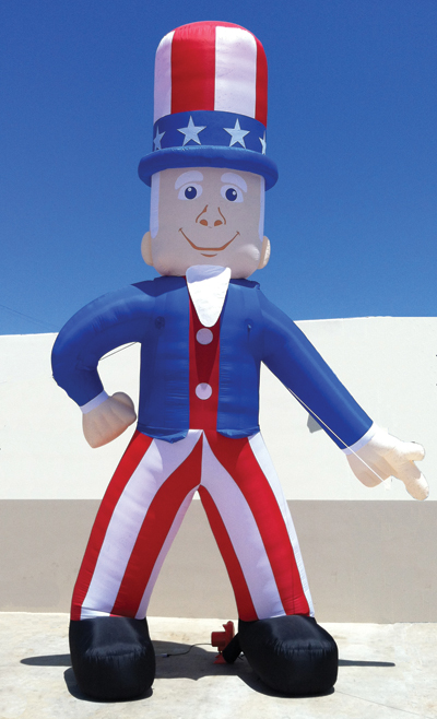 Giant Uncle Sam Inflatable Kit #857 | AutoDealerSupplies.com is your #1 ...