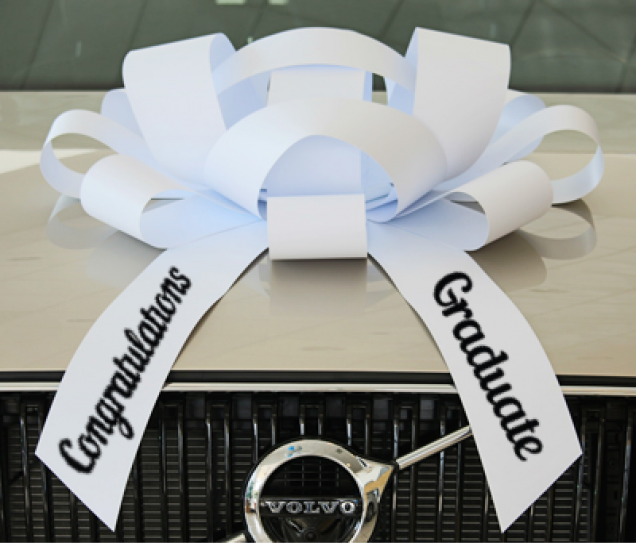 30 Inch Congratulations Graduate Car Bow - Magnetic Base or